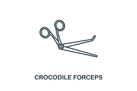 Enhance Your Medical Designs with Crocodile Forceps Icon