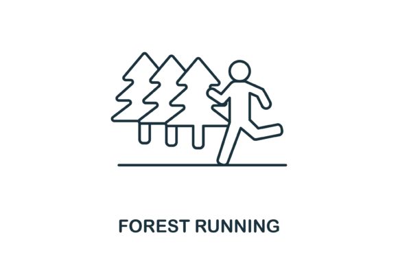 Explore the Outdoors with the Versatile Forest Running Icon