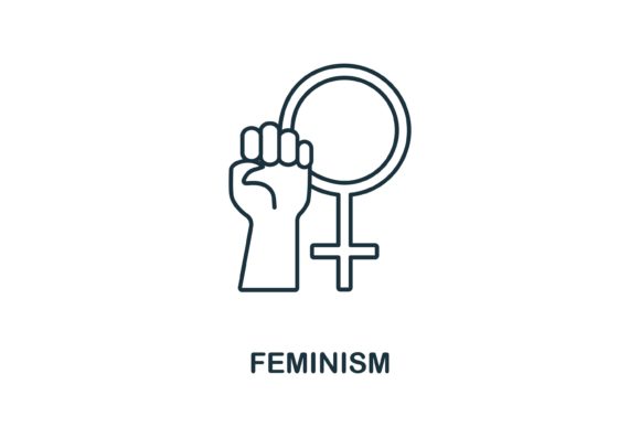 Feminism Icon: A Bold Symbol for Modern Design