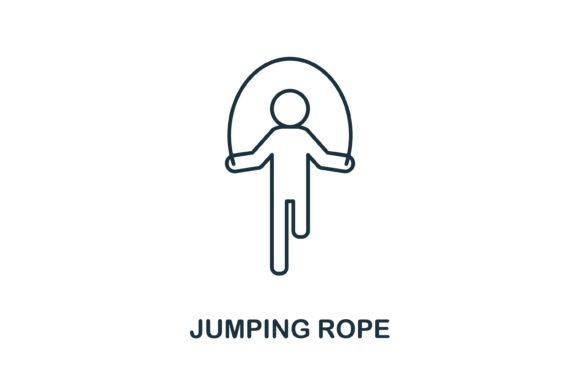 Jumping Rope Icon: A Versatile Design Asset