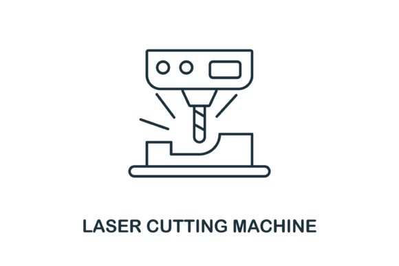 Laser Cutting Machine Icon for Creative Projects