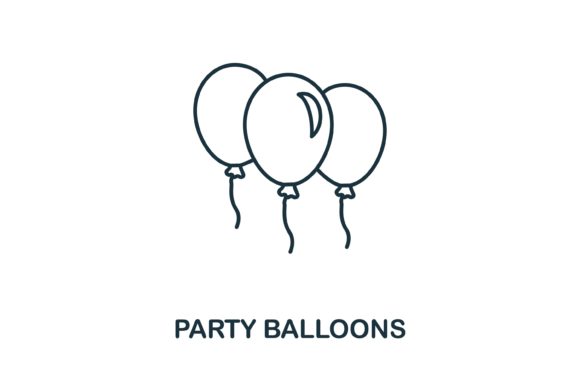 Party Balloons Icon: A Versatile Design Element for Your Next Event